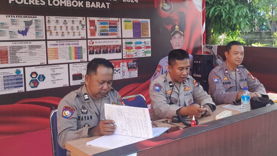 Keamanan Pilkada Terjamin, Polres Lombok Barat Siaga di Kantor Bawaslu