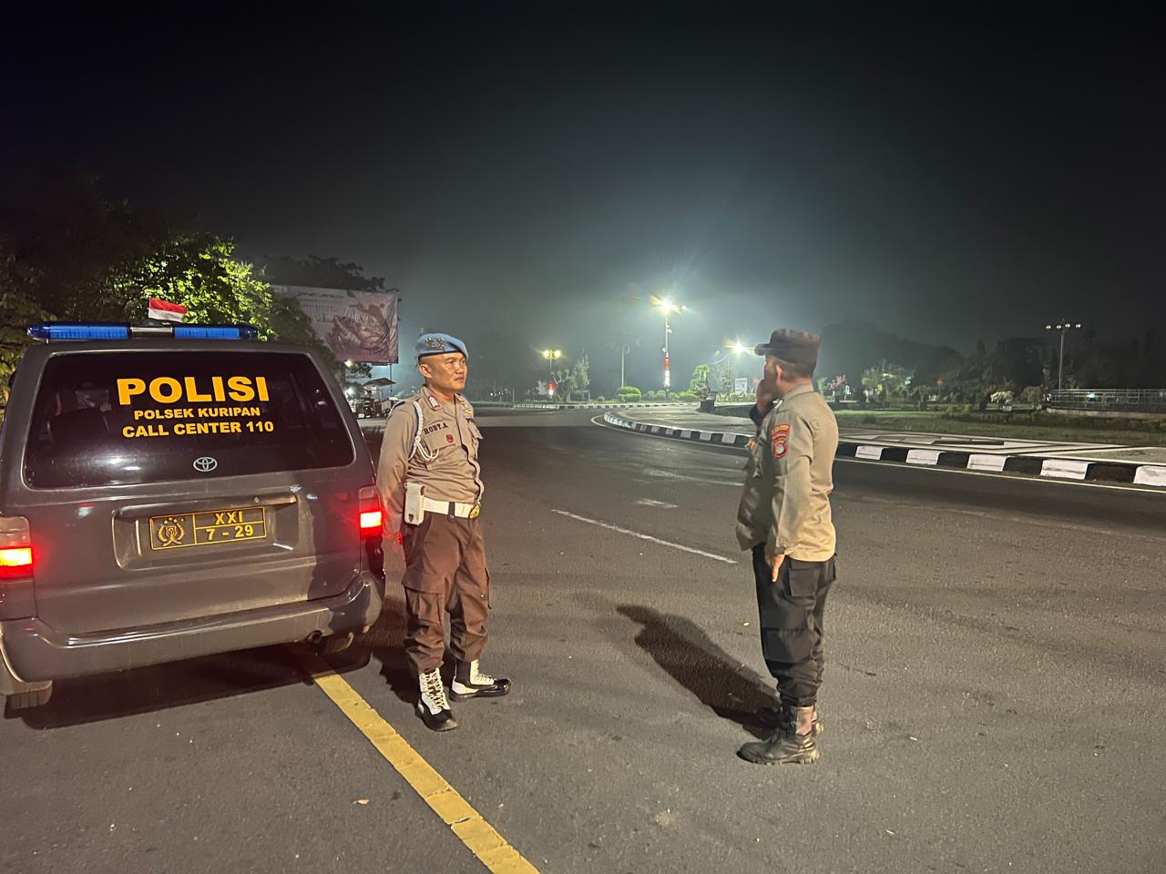 Polsek Kuripan Gencar Patroli Blue Light, Jaga Stabilitas di Objek Vital Lombok Barat