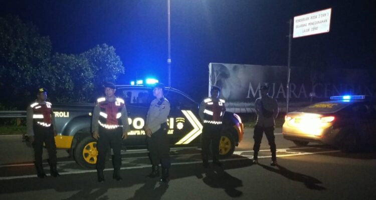 Malam di Bypass BIL Lebih Terang, Polres Lombok Barat Gencar Patroli Blue Light