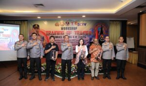 Kadiv Humas Polri Irjen. Pol. Sandi Nugroho membuka workshop training of trainer Polri Tahun Anggaran 2025.