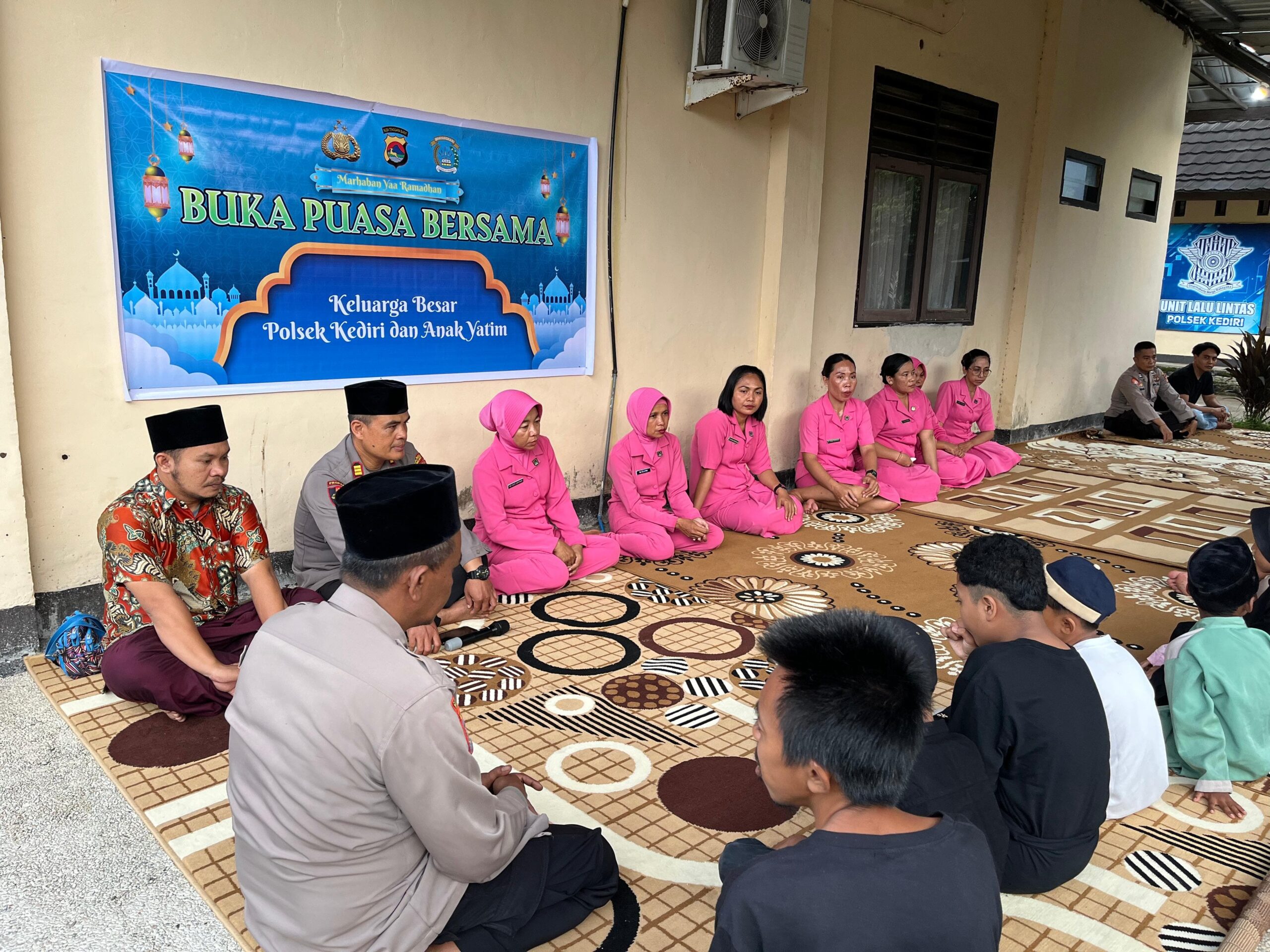 Polsek Kediri Berbagi Santunan Anak Yatim di Bulan Ramadhan