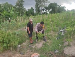 Bhabinkamtibmas Kuranji Ajak Warga Mapak Barat Optimalkan Lahan Kosong