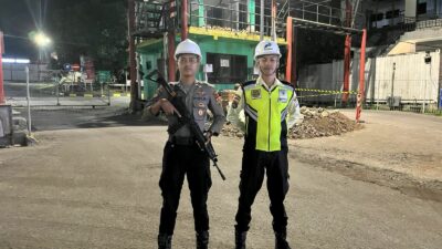 Unit Pam Obvit Sat Samapta Polres Bima Kota Laksanakan Pengamanan di PT. Pertamina Patra Niaga Integrated Terminal Bima