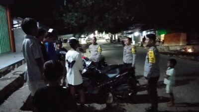 Polsek Hu’u Gelar Patroli Malam, Warga Dihimbau Waspada dan Patuhi Jam Malam Anak