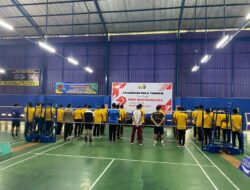 Turnamen Bulutangkis Satker Polres Lombok Barat Meriahkan Hari Bhayangkara ke-79