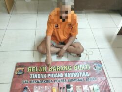 Polres Sumbawa Barat Kembali Ringkus Bandar Miliki 50 Gram Sabu