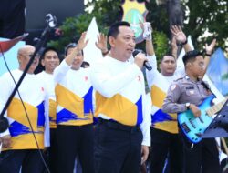 Kapolri Hadiri CFD Bhayangkara Sport Day, Sapa Warga di Bundaran HI