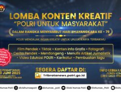Ramaikan HUT Bhayangkara ke-79, 1000 Peserta Daftar Lomba Konten Kreatif Polri