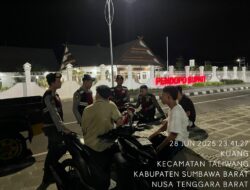 Ciptakan Rasa Aman, Sat Samapta Polres Sumbawa Barat Gelar Patroli Dialogis di Wilayah Kota Taliwang