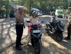 Satlantas Polres Lombok Barat Tindak 73 Pelanggar di Keling Kediri