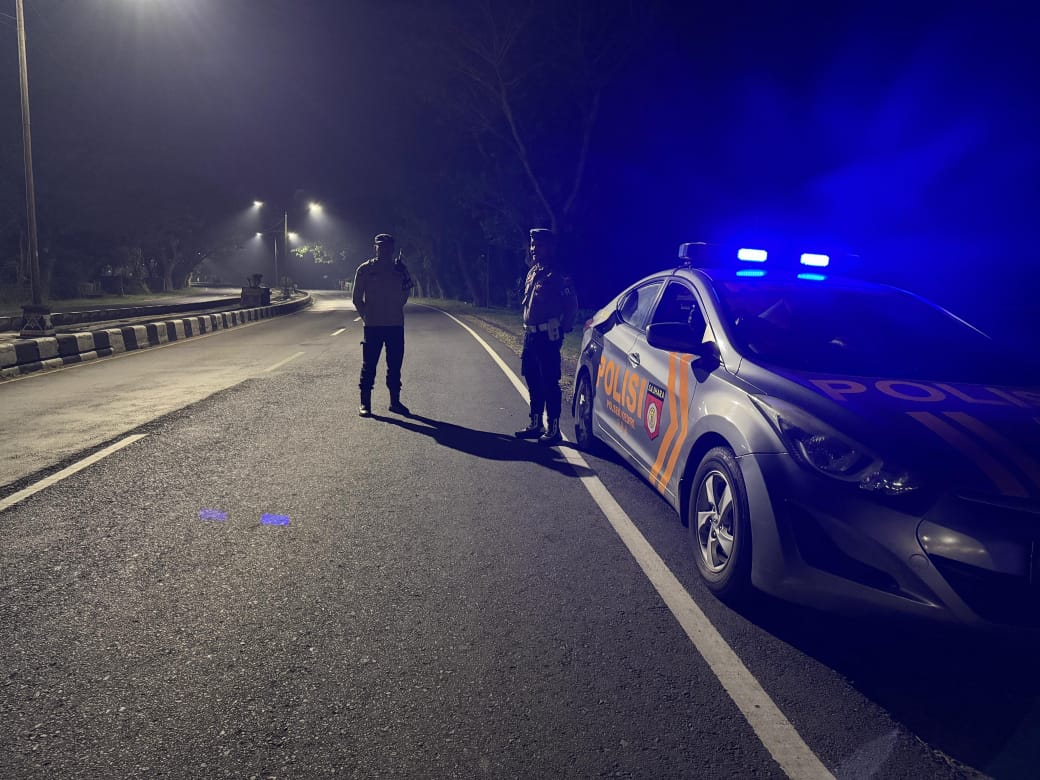 Polsek Kediri Intensifkan Patroli Blue Light di Jalur Rawan BIL Lombok Barat