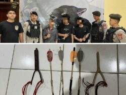 Patroli KRYD di Jalur Rawan, Piket Fungsi Polres Bima Amankan 3 Pemuda dan Empat Busur Panah Lengkap