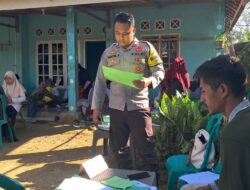 Bhabinkamtibmas Desa Seran Dukung Peningkatan Kesehatan Ibu dan Anak, Dampingi Kegiatan Posyandu di Desa Binaan