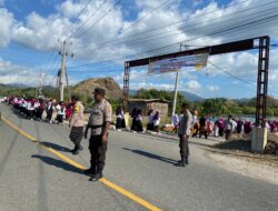 Polsek Taliwang Amankan Pawai Budaya dan Pembukaan Sandeka Dilao’ 2025 di Desa Labuhan Lalar