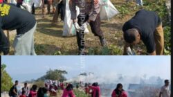 Jaga Kebersihan Pasca Festival Lakey 2025, Bupati Dompu dan Kapolsek Hu’u Pimpin Kerja Bakti Bersama