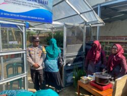 Bhabinkamtibmas Dampingi Penilaian Lomba Kebun PKK di Seteluk Tengah