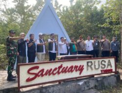 Polres Dompu Lakukan Pengamanan kunjungan Kerja Wakil Menteri Kehutanan RI di Taman Nasional Tambora.