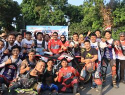 Ratusan Rider Ikut Trabas Merdeka Setia Merah Putih Polres Loteng.