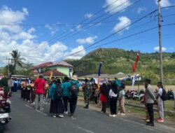 Lomba Gerak Jalan HUT RI ke-80 Meriah di Sekotong, Lombok Barat
