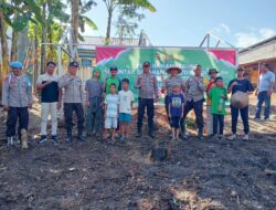 Kapolsek Dompu Laksanakan Kegiatan Penanaman Jagung Serentak di Lahan Pondok Pesantren Al Ghonyyu