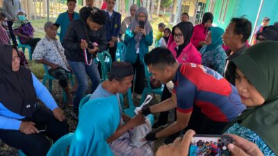Polres Lombok Utara Gelar Gowes Kamtibmas, Bakti Kesehatan, dan Bakti Sosial di Desa Selengen