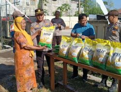 Polsek Dompu Gelar Gerakan Pangan Murah Polri, 100 Sak Beras Habis dalam Waktu Singkat