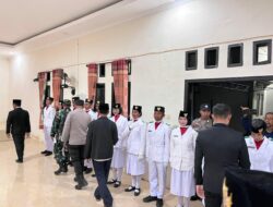 Pengukuhan Paskibra Kecamatan Lunyuk, Siap Kibarkan Merah Putih di HUT RI ke-80