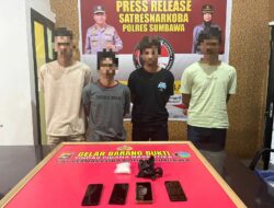 Empat Pelaku Pengedar Narkotika di Sumbawa Berhasil Diringkus Polisi, Amankan Hingga 90,5 Gram Sabu
