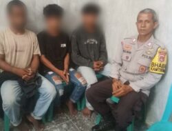 Unit Reskrim Polsek Pajo Amankan Tiga Terduga Pelaku Pencurian Mesin Pompa Air