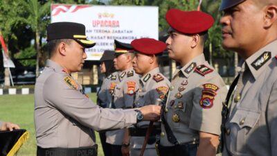 Polres Lombok Barat Gelar Sertijab, Tiga Pejabat Strategis Resmi Berganti