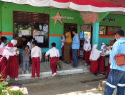 Polsek Hu’u Kawal Penyaluran Program Makan Bergizi Gratis di Kecamatan Hu’u