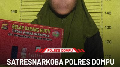 Tim Opsnal Satresnarkoba Polres Dompu berhasil mengamankan seorang perempuan berinisial NA (31), warga Dusun Tirtamengi, Desa Riwo, Kecamatan Woja, pada Senin dini hari (08/09/2025) sekitar pukul 00.05 WITA.