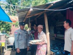 Polsek Sekotong Salurkan Bantuan Nutrisi Mantap di Dusun Bertong Barat