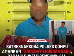 Satresnarkoba Polres Dompu berhasil mengungkap kasus penyalahgunaan narkotika di Lingkungan II, Kelurahan Monta Baru, Kecamatan Woja, Senin (22/9/2025). Seorang petani berinisial S (45) diamankan saat mencoba melarikan diri. Dari hasil penggeledahan, petugas menemukan puluhan paket sabu yang disembunyikan di dalam mesin giling jagung