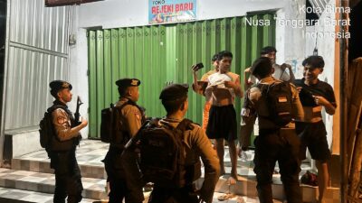 ‎ Antisipasi 3C, Unit Turjawali Sat Samapta Polres Bima Kota Gelar Patroli Malam