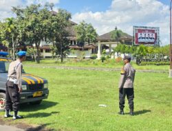 Polsek Gerung Intensifkan Patroli di Kantor Bupati dan DPRD Lombok Barat