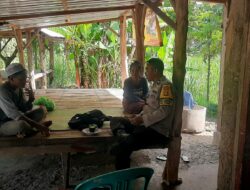 Bhabinkamtibmas Desa Mertak Jalin Silaturahmi dan Beri Himbauan Kamtibmas kepada Warga