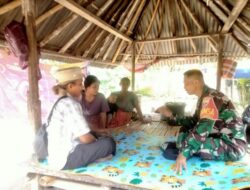 Kehangatan Babinsa di Tengah Dingin Cuaca Ekstrem Desa Langko