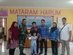 HUT TNI Ke-80, Senyum Bahagia Warga Mataram Timur