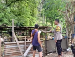 Bhabinkamtibmas Senggigi Dorong Pemanfaatan Lahan Kosong untuk Ketahanan Pangan Warga Dusun Loco