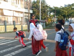 Bhabinkamtibmas Desa Goa Laksanakan Giat Rawan Pagi di SDN Goa, Wujud Kepedulian Terhadap Keselamatan Pelajar