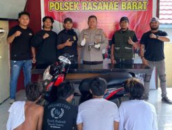 Opsnal Polsek Rasanae Barat Amankan Empat Remaja Pelaku Penodongan dan Pemalakan di Kafe Historica