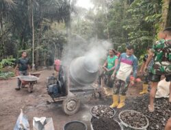 Satgas TMMD Mulai Kerjakan Rabat Jalan di Giri Madia