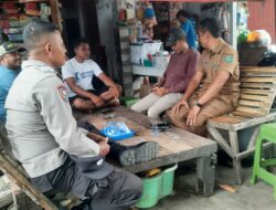 Bhabinkamtibmas Polres Bima Kota Laksanakan Sambang Warga, Ajak Warga Jaga Kamtibmas