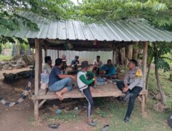 BHABINKAMTIBMAS DESA TATAR SAMBANGI WARGA, AJAK JAGA KAMTIBMAS DAN PERKUAT KETAHANAN PANGAN