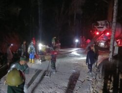 Pembangunan Jalan TMMD 1606 Mataram Dikebut Meski Diguyur Hujan