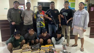 Kerugian Hingga Rp. 60 Juta, Polsek Alas Berhasil Ringkus Tiga Pelaku Curat Toko