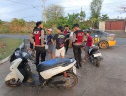 Sat Samapta Polres Sumbawa melaksanakan Patroli Rutin (KRYD) Sasar Remaja di Samota