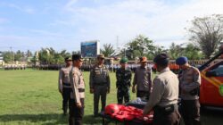 Polres Lombok Utara Gelar Apel Kesiapan Tanggap Darurat Bencana Hidrometeorologi Tahun 2025