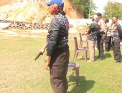 Semarak Latihan Menembak Polres Sumbawa Barat Meriahkan HUT ke-80 Korps Brimob